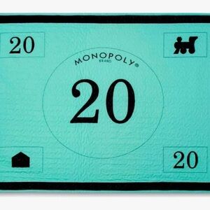 Monopoly Money 20 Dollar Throw Blanket Junk Food